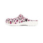 Pink Leopard Print Garden Shoes for Adults & Kids – Lightweight EVA Slip-On Trendy Animal Sandals Water-Resistant Nurse Comfort & Walking