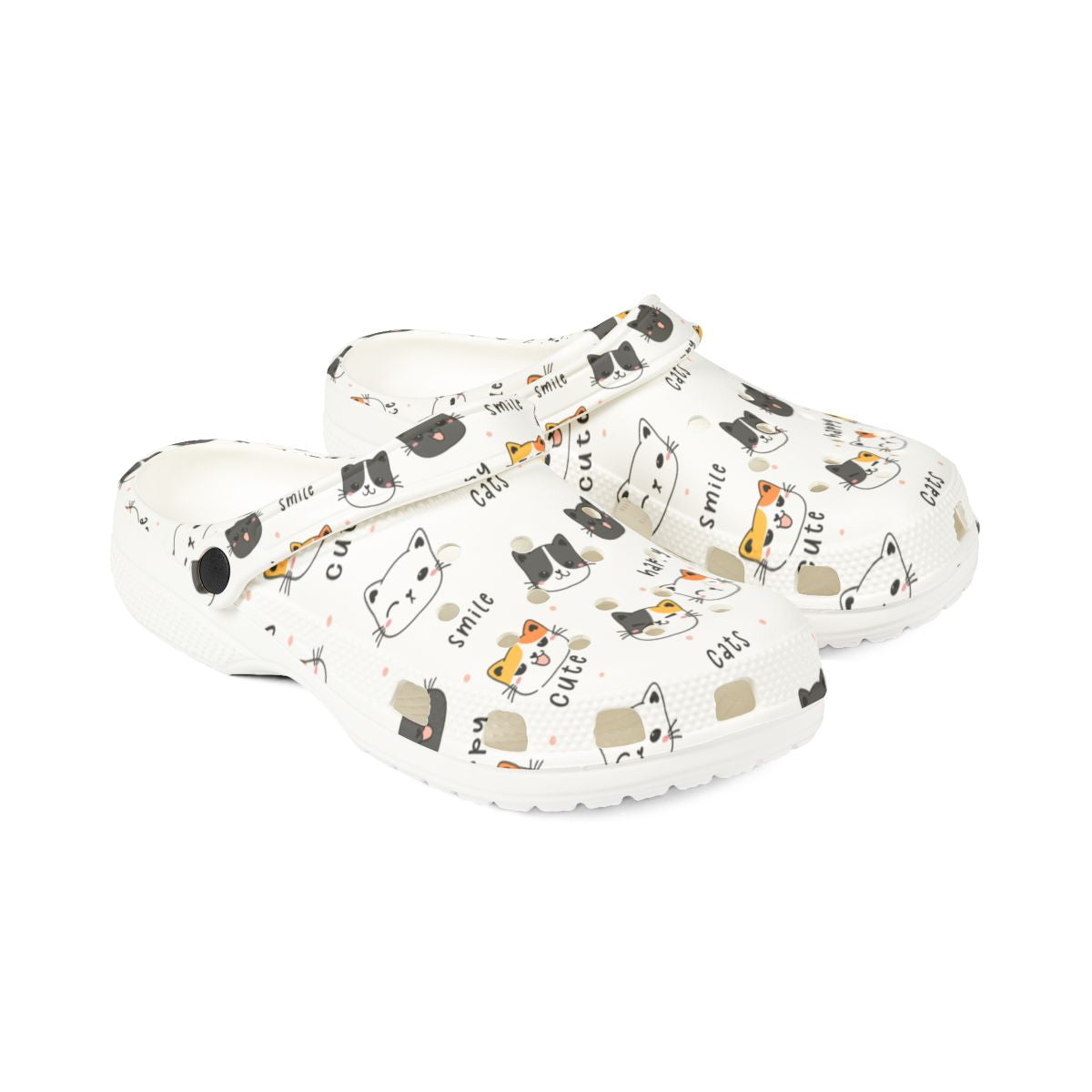 Happy Cat Garden Shoes for Adults & Kids – Lightweight EVA Slip-On Cute Kawaii Animal Sandals Water-Resistant Nurse Comfort & Walking