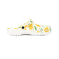 Yellow Blossom Garden Shoes for Adults & Kids – Lightweight EVA Slip-On Floral Spring Sandals Water-Resistant Nurse Comfort & Walking
