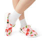 Cherry Gingham Garden Shoes for Adults & Kids – Lightweight EVA Slip-On Pink Picnic Sandals Water-Resistant Nurse Comfort & Walking