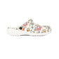 Rainbow Skull Garden Shoes for Adults & Kids – Lightweight EVA Slip-On Halloween Sandals with Spiders, Stars & Flowers, Water-Resistant Nurse Comfort