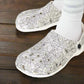 Spider-Web Sandals for Adults & Kids – Spooky Black EVA Garden Shoes, Lightweight Slip-Ons, Goth Comfort for Halloween and Everyday Wear