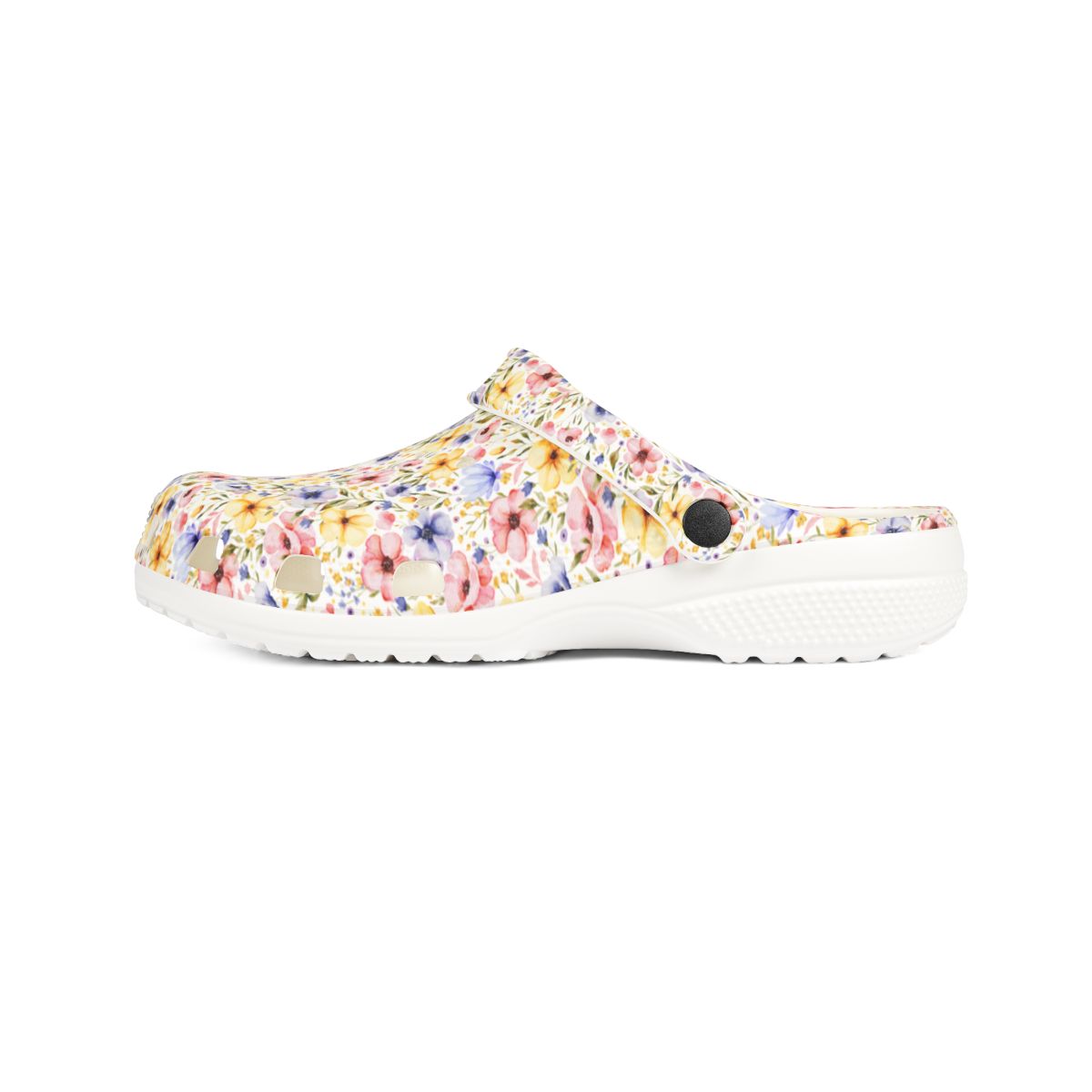 Floral Meadow Garden Shoes for Adults & Kids – Multicolor Wildflower EVA Slip-On Summer Beach Sandals Lightweight Nurse Comfort Footwear