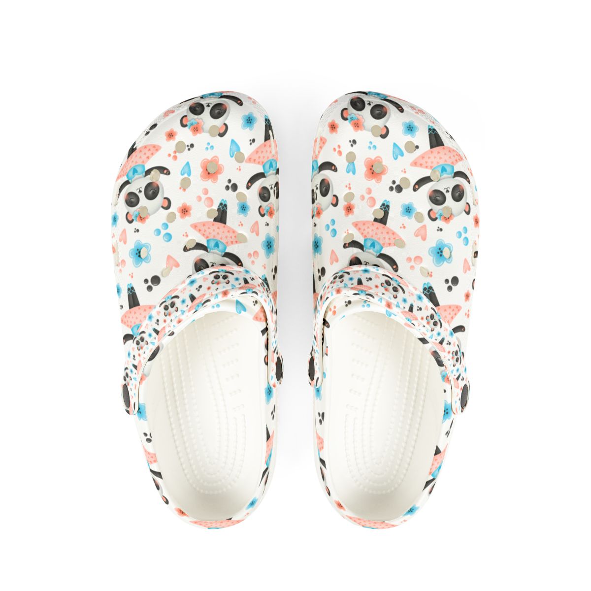 Ballerina Panda Garden Shoes for Adults & Kids – Lightweight EVA Slip-On Cute Dance Animal Sandals Water-Resistant Nurse Comfort & Walking