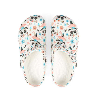 Ballerina Panda Garden Shoes for Adults & Kids – Lightweight EVA Slip-On Cute Dance Animal Sandals Water-Resistant Nurse Comfort & Walking