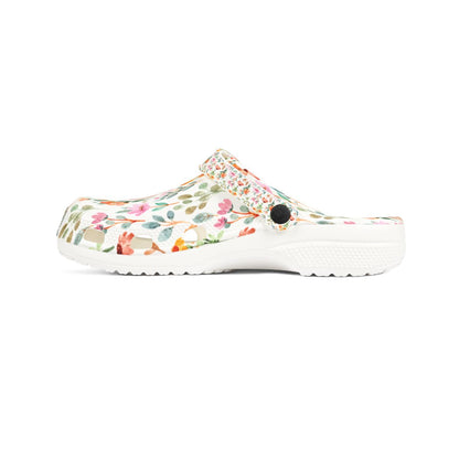 Sunset Bloom Garden Shoes for Adults & Kids – Lightweight EVA Slip-On Floral Summer Sandals Water-Resistant Nurse Comfort Walking Footwear