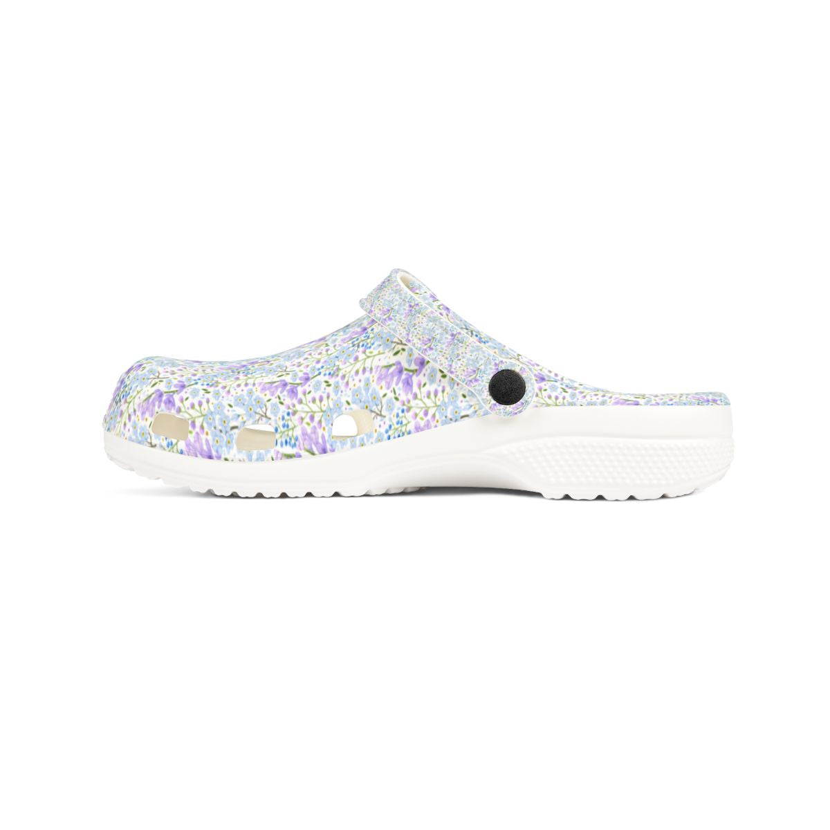 Lavender Meadow Garden Shoes for Adults & Kids Lightweight EVA Slip-On Floral Summer Sandals Water-Resistant Nurse Walking Comfort Footwear