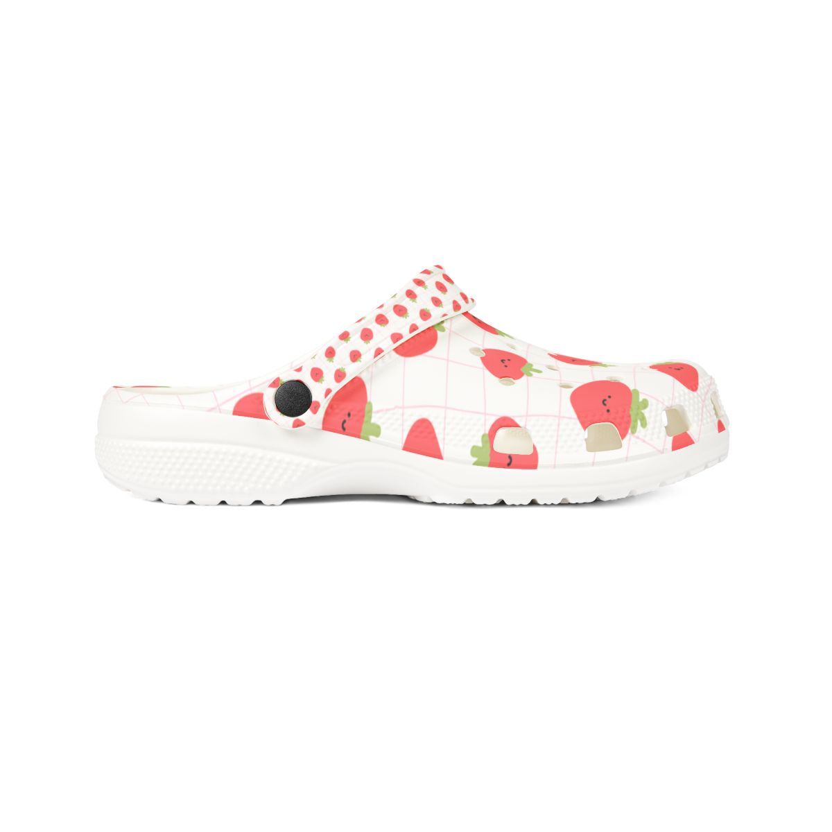 Strawberry Sandals for Adults & Kids – Cute Fruit Print Garden Shoes, Lightweight EVA Slip-Ons, Comfy Summer Footwear