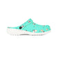 Mint Panda Heart Garden Shoes for Adults & Kids – Lightweight EVA Slip-On Cute Animal Sandals Water-Resistant Nurse Comfort & Everyday Walking