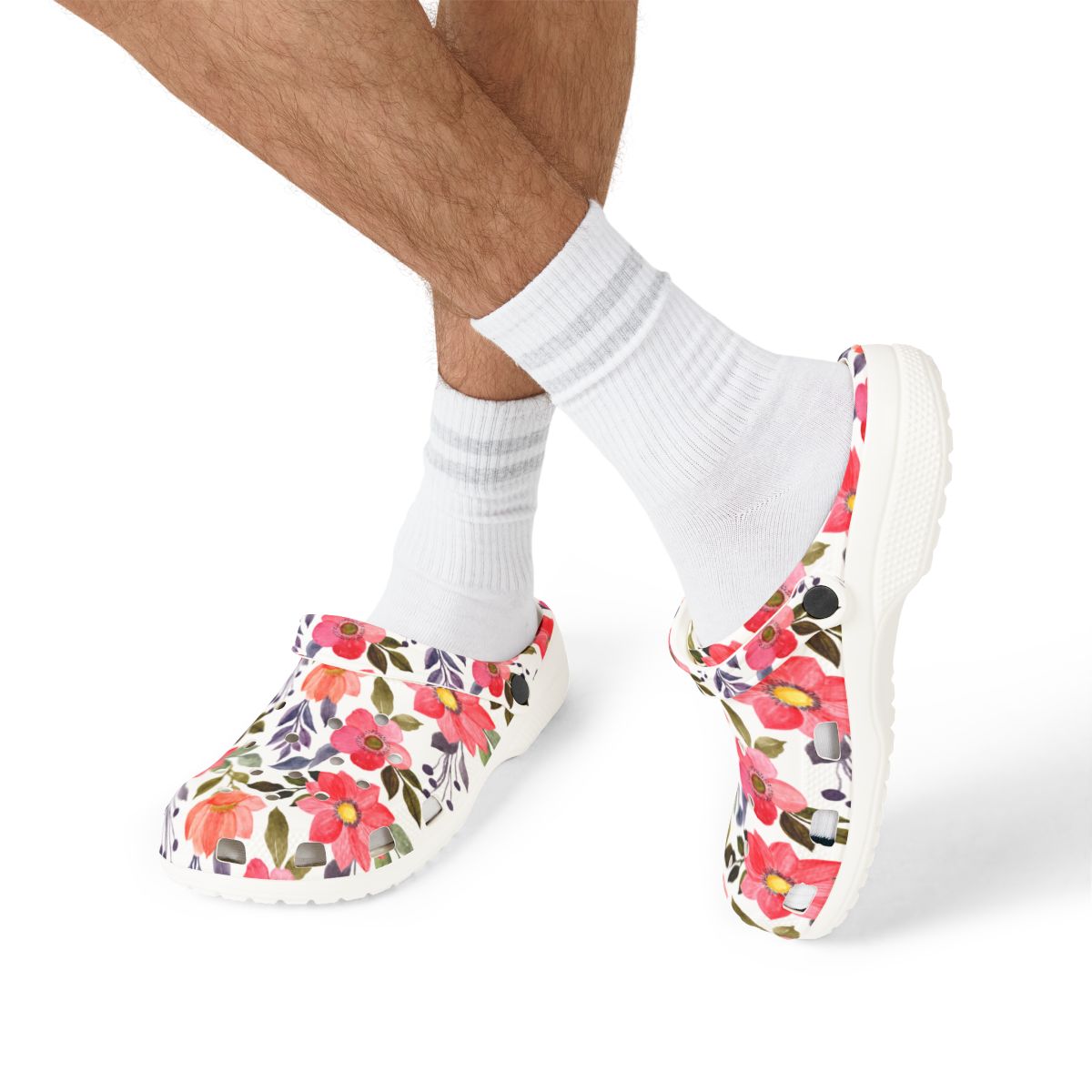 Blush Bloom Garden Shoes for Adults & Kids – Lightweight EVA Slip-On Pink Floral Sandals Water-Resistant Nurse Comfort & Everyday Walking