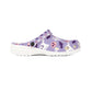 Purple Ghost Bat Garden Shoes for Adults & Kids – Lightweight EVA Slip-On Halloween Sandals Water-Resistant Nurse Comfort Footwear