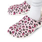 Pink Leopard Print Garden Shoes for Adults & Kids – Lightweight EVA Slip-On Trendy Animal Sandals Water-Resistant Nurse Comfort & Walking