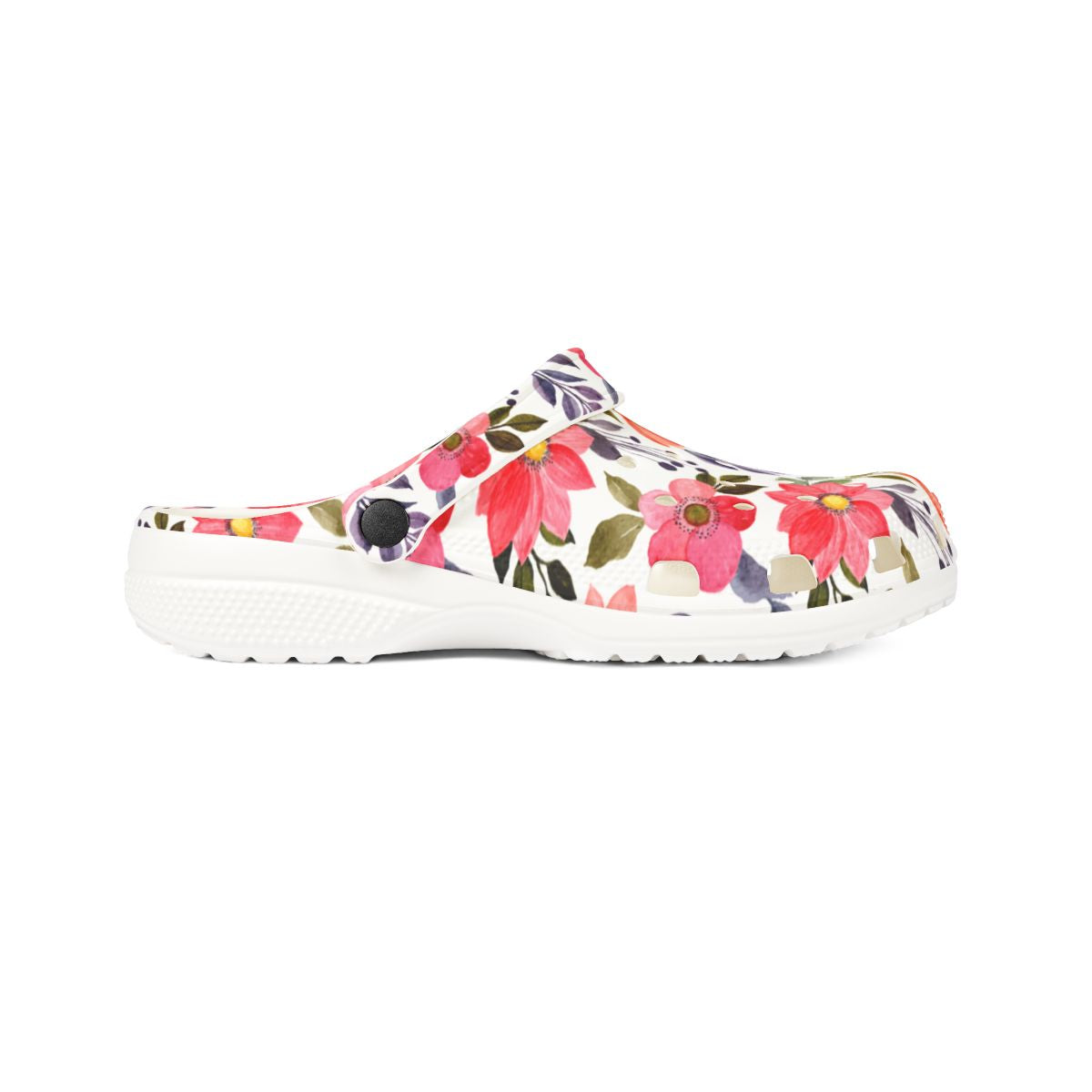 Blush Bloom Garden Shoes for Adults & Kids – Lightweight EVA Slip-On Pink Floral Sandals Water-Resistant Nurse Comfort & Everyday Walking