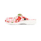 Cherry Gingham Garden Shoes for Adults & Kids – Lightweight EVA Slip-On Pink Picnic Sandals Water-Resistant Nurse Comfort & Walking