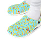 Banana Monkey Garden Shoes for Adults & Kids – Lightweight EVA Slip-On Summer Fruit Sandals Water-Resistant Nurse Comfort & Walking Footwear