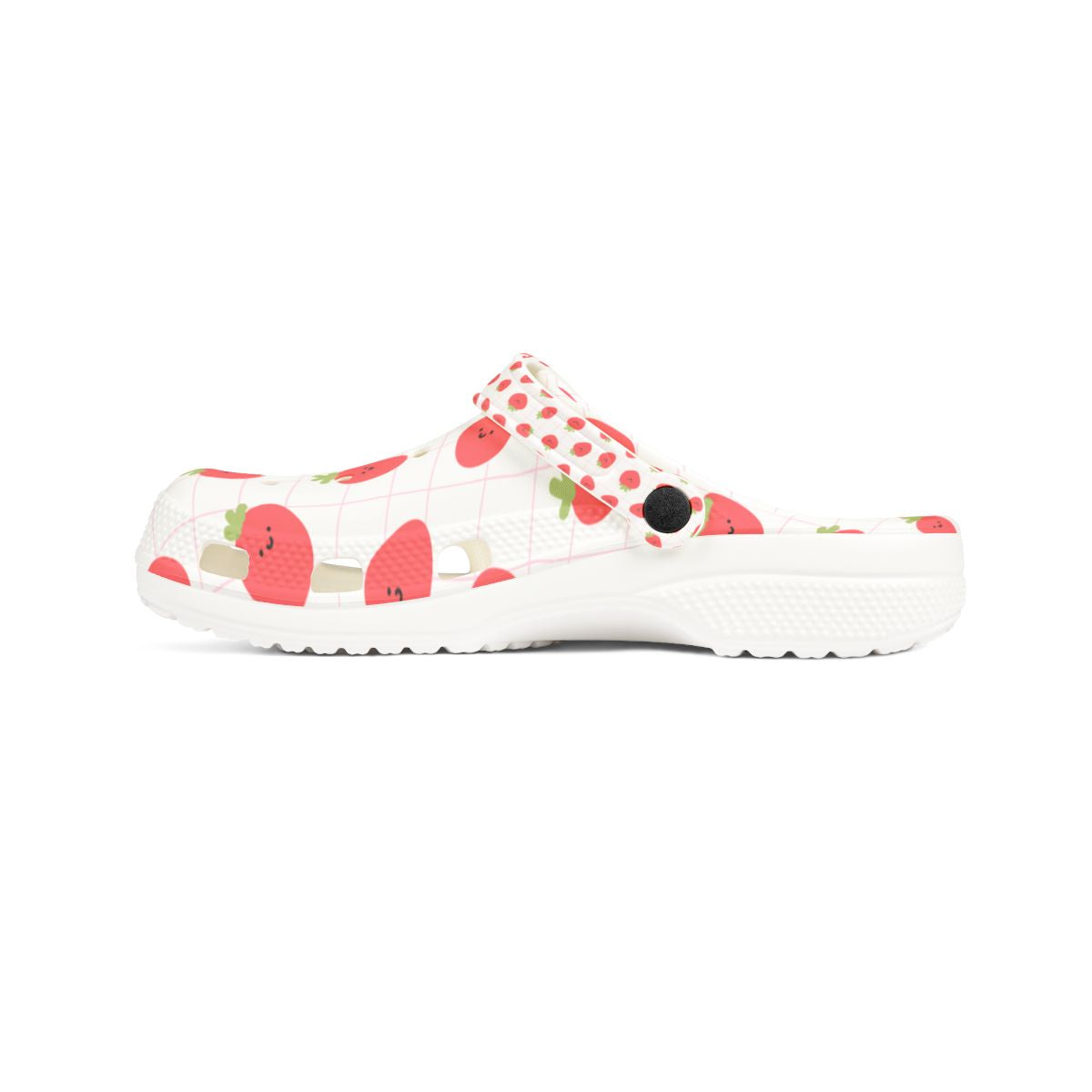 Strawberry Sandals for Adults & Kids – Cute Fruit Print Garden Shoes, Lightweight EVA Slip-Ons, Comfy Summer Footwear