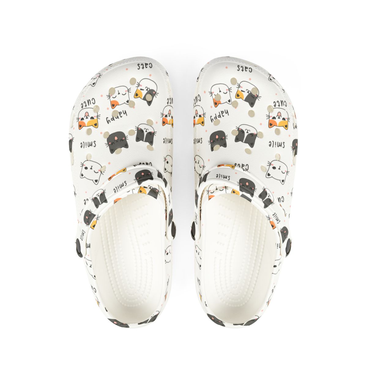Happy Cat Garden Shoes for Adults & Kids – Lightweight EVA Slip-On Cute Kawaii Animal Sandals Water-Resistant Nurse Comfort & Walking