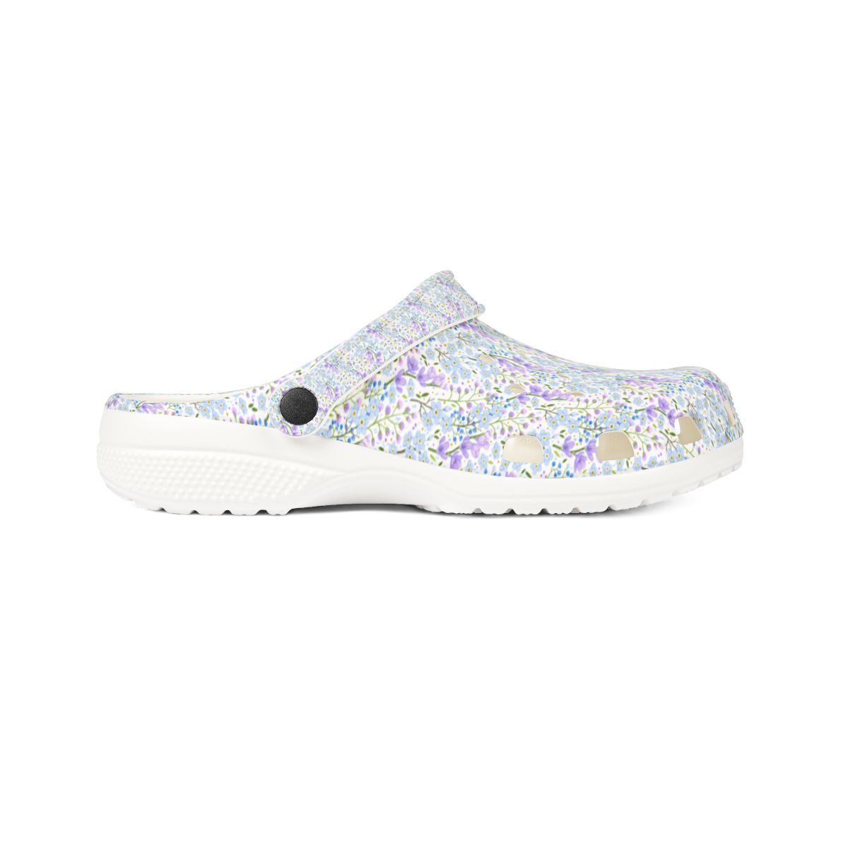 Lavender Meadow Garden Shoes for Adults & Kids Lightweight EVA Slip-On Floral Summer Sandals Water-Resistant Nurse Walking Comfort Footwear