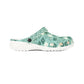Retro Teal Daisy Garden Shoes for Adults & Kids – Lightweight EVA Slip-On Floral Summer Nurse Sandals Water-Resistant Comfort Footwear, Mom
