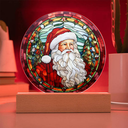 Santa Acrylic Plaque