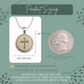Ornate Cross Necklace or Keychain, Catholic Necklace for Women, Christian Jewelry Gift, Elegant Religious Pendant Gift