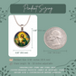 Saint Jude Necklace or Keychain, Patron Saint of Hopeless Causes Jewelry, Catholic Faith Pendant Gift