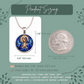 Virgin Mary Necklace or Keychain, Catholic Necklace, Blessed Mother Jewelry, Religious Keepsake Gift
