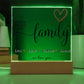 Personalized Step Family Plaque