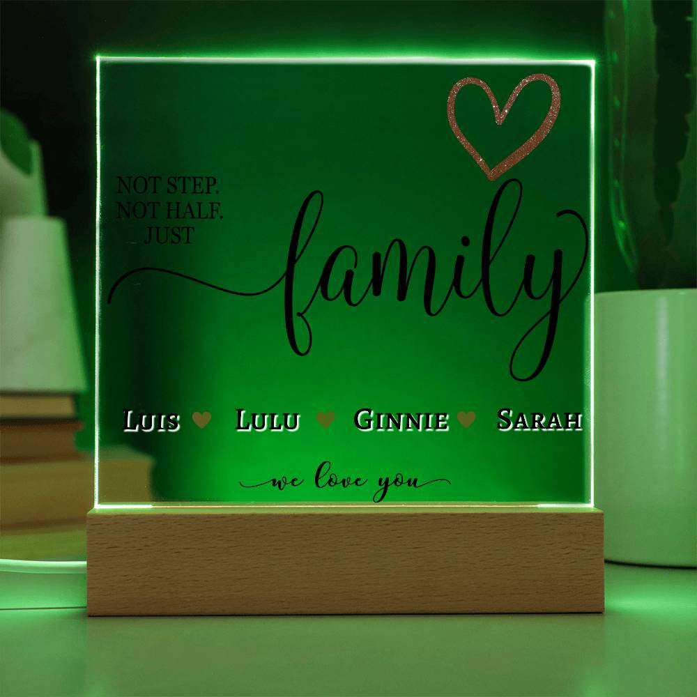 Personalized Step Family Plaque