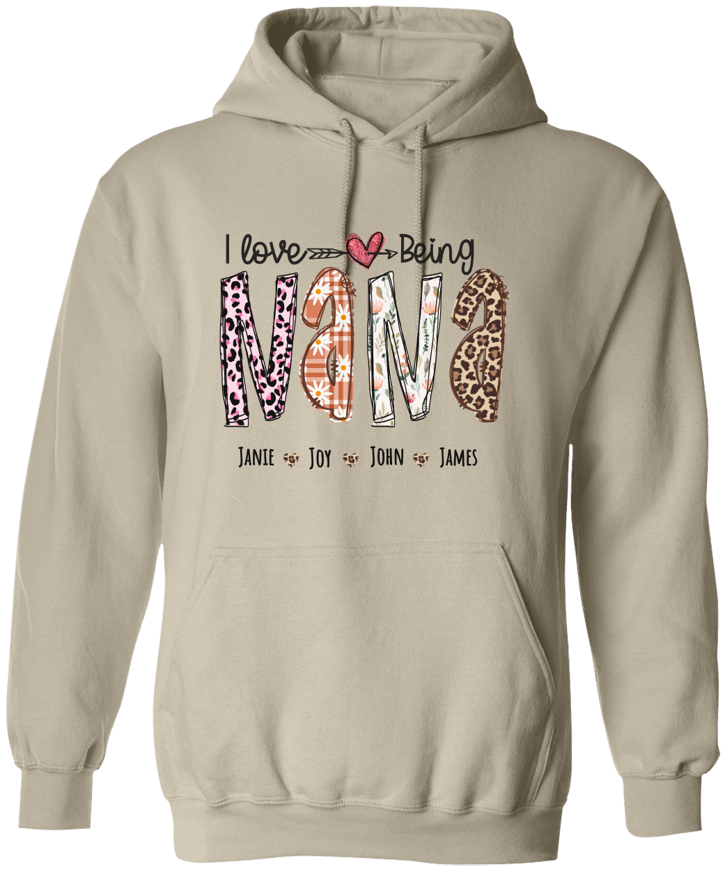 Personalized Love Being Nana Hoodie