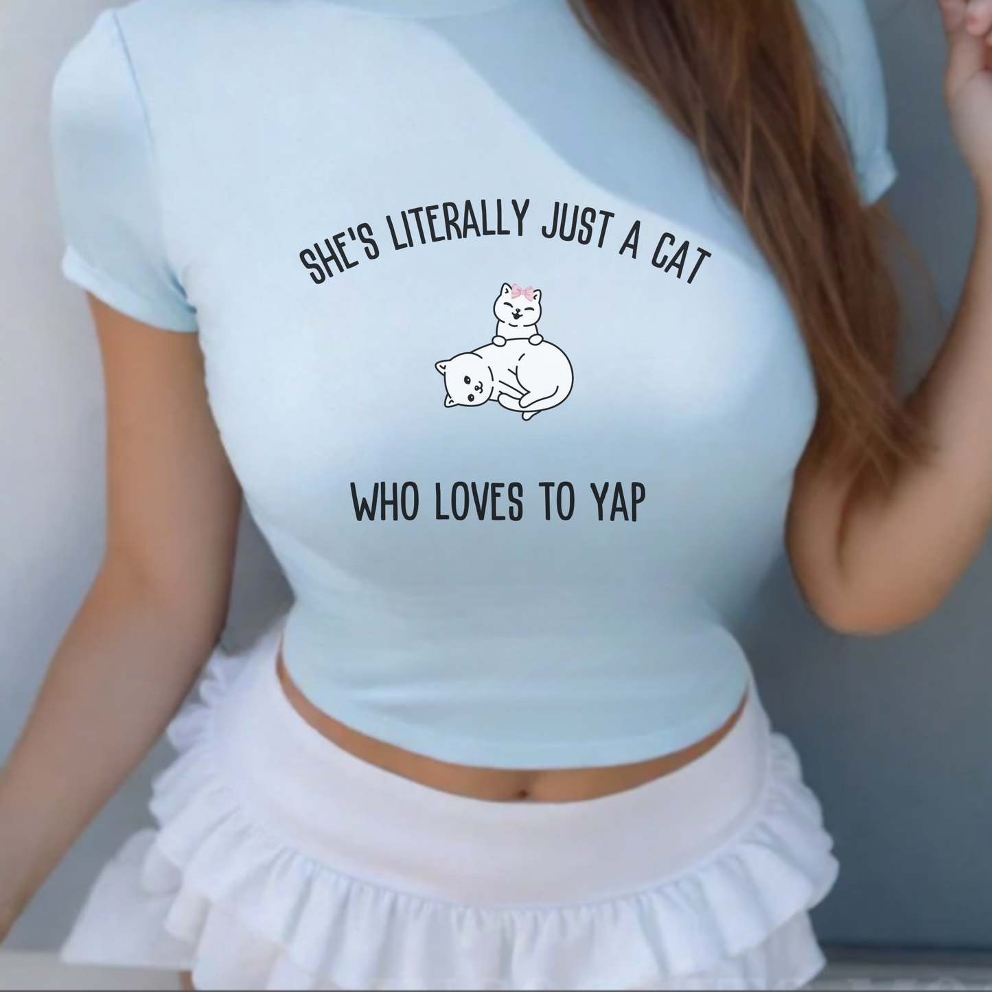 Just a Cat Yapper Baby Tee