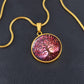 Pink Tree of Life Pendant Necklace