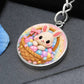 Crochet Bunny Necklace or Keychain, Easter Basket Bunny Jewelry, Cute Rabbit Pendant for Teen Girl, Easter Basket Stuffer Gift