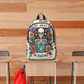 Book Lover Floral Waterproof Backpack