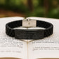 Funny Database Administrator Gifts, Glide lock Clasp Bracelet for Men, Adjustable Black Stainless Steel with Silicone, Gifts from Friends to Database Administrator Team at Christmas - Image 2