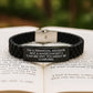 Financial Advisor Gifts from Friends - Inspirational Glide lock Clasp Black Stainless Steel Silicone Adjustable Graduation Unique Gifts for Men, Funny Quote Included - Image 2
