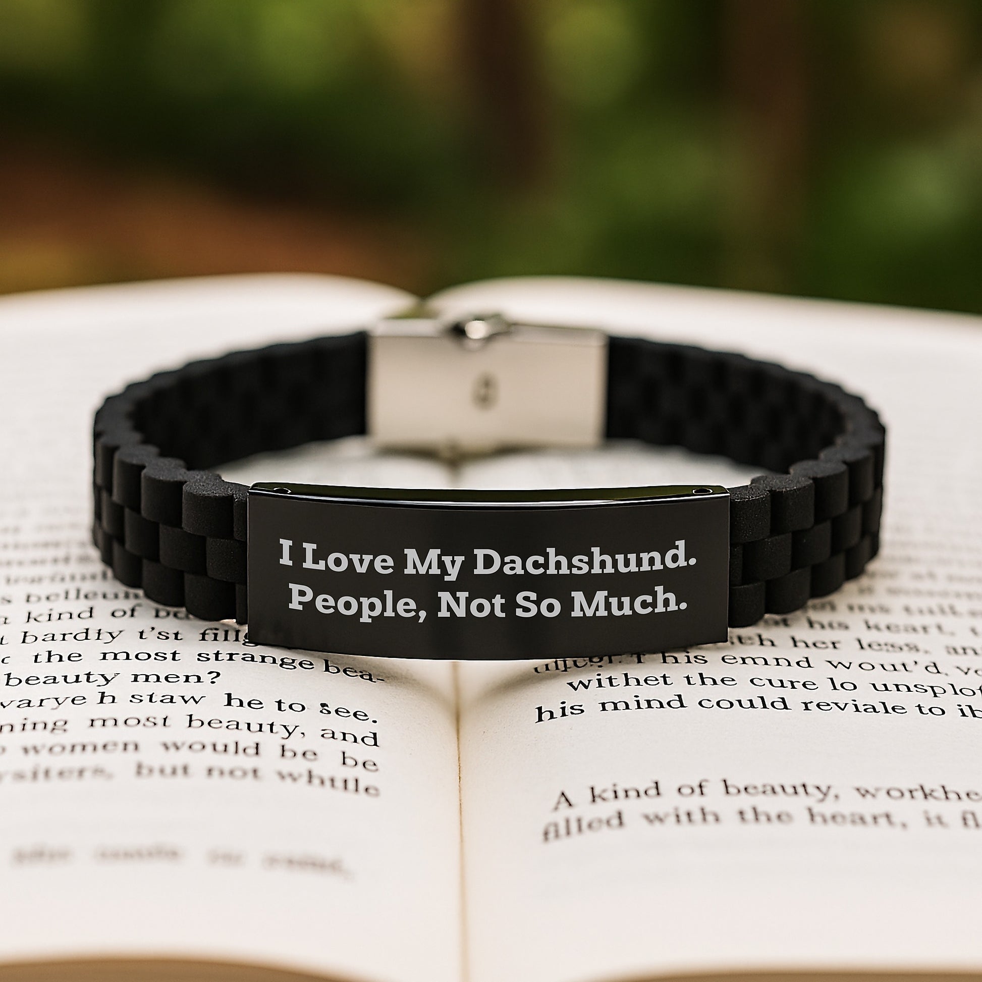 Funny Dachshund Dog Lovers Glide lock Clasp Bracelet Gifts from Friends for Dachshund Dog Owners Graduation Unique - Image 2