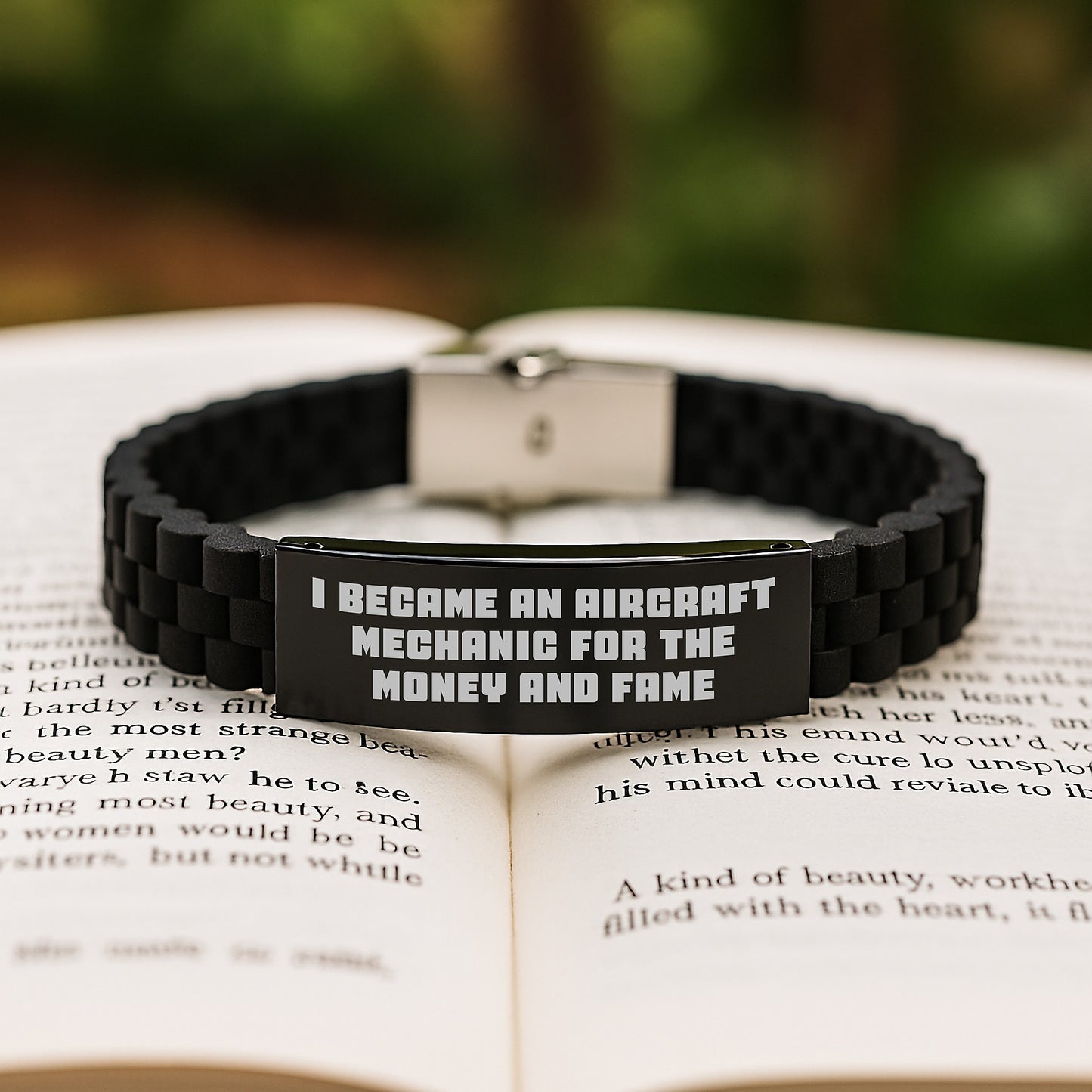 Aircraft Mechanic Gifts For Men - Inspirational Quote Glide lock Clasp Bracelet, Gifts from Family to Graduating Aircraft Mechanic - Image 2
