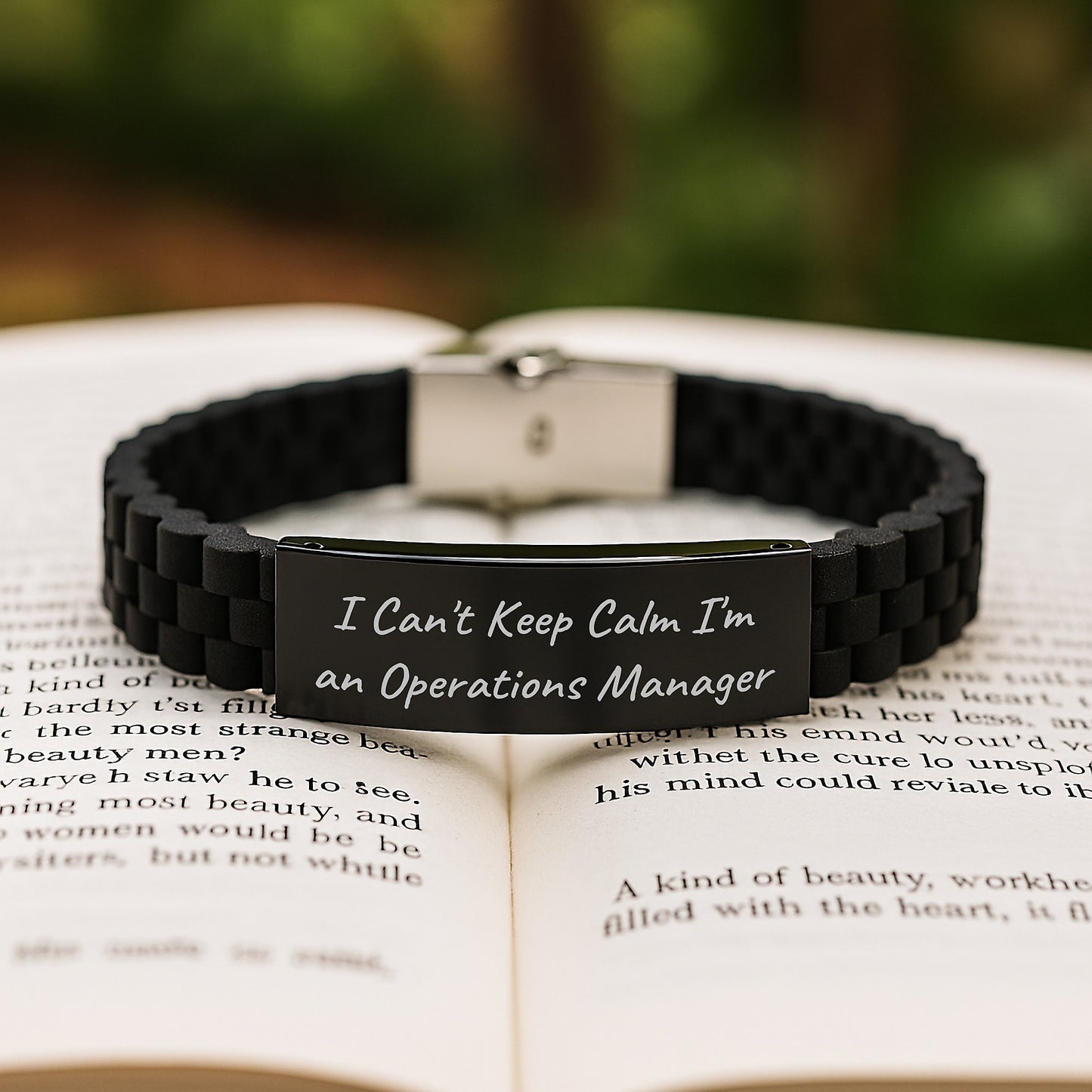 Operations Manager Funny Gifts for Men I Can't Keep Calm I'm An Operations Manager Glide lock Clasp Bracelet from Friends, Coworkers, Family Graduation Unique Gifts - Image 2
