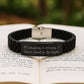 Camping Adventure Quotes Funny Gift for Men Friends and Family - Glide lock Clasp Bracelet, Camping Accessories Birthday Unique Gifts from Men to Women, Camping Enthusiasts - Image 2
