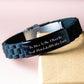 Psychologist Gifts, Funny Quote, Glide lock Clasp Black Stainless Steel Silicone Adjustable Bracelet, Graduation Unique Gifts from Friends, Gifts for Psychologist - Image 3