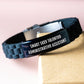 Smart Sexy Talented Administrative Assistant Inspired Gifts for Men Women Friends Coworkers Family Glide lock Clasp Bracelet Black Christmas Unique Gifts from Men Women Friends Coworkers Family - Image 3
