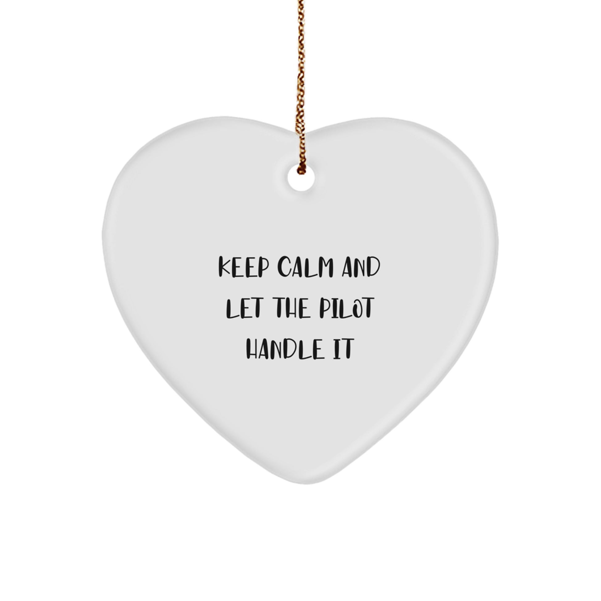 Funny Pilot Heart Ornament Gifts from Friends for Christmas Unique Pilot Men - Image 1