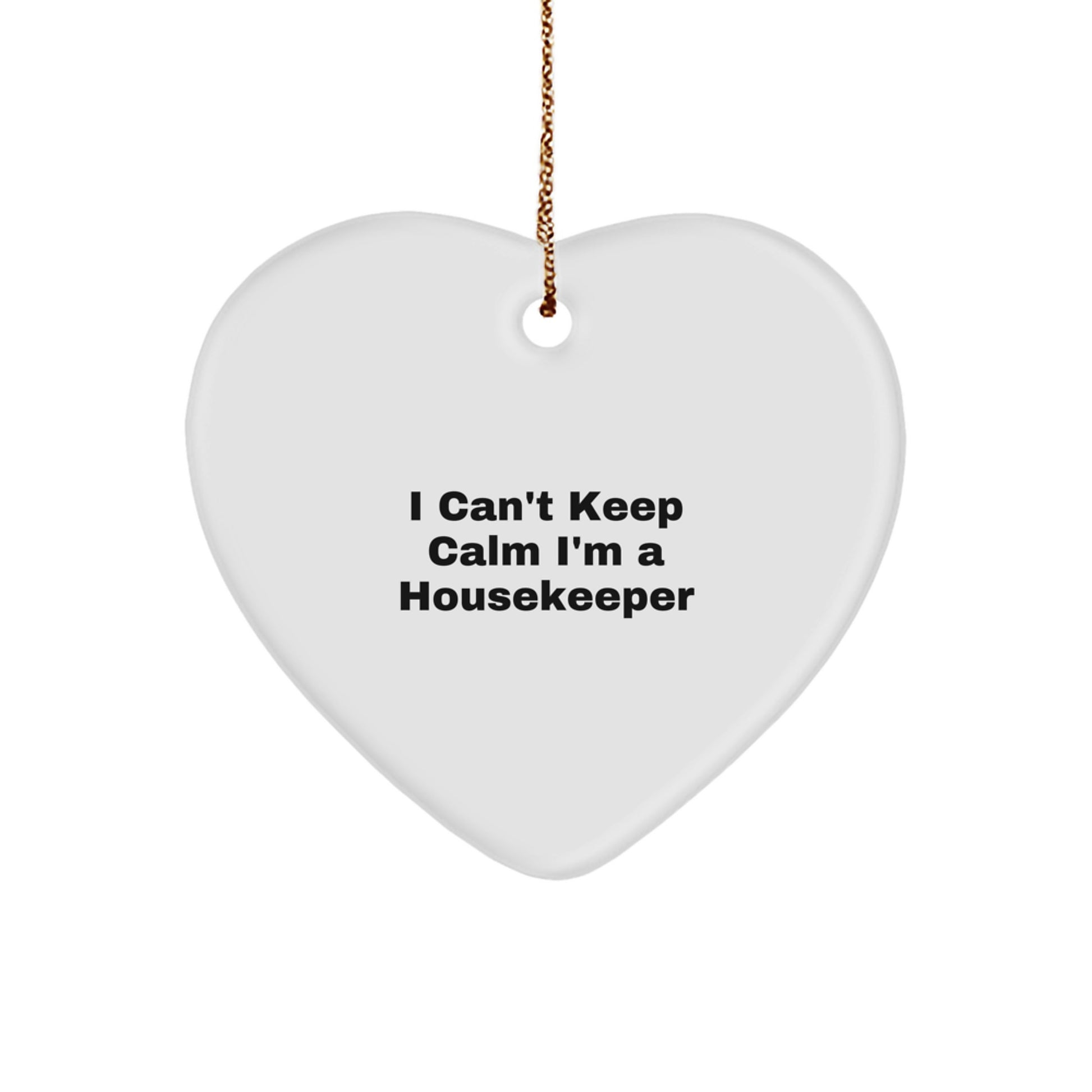 Funny Housekeeper Heart Ornament Gifts from Men to Women Coworkers on Christmas Unique - Image 1