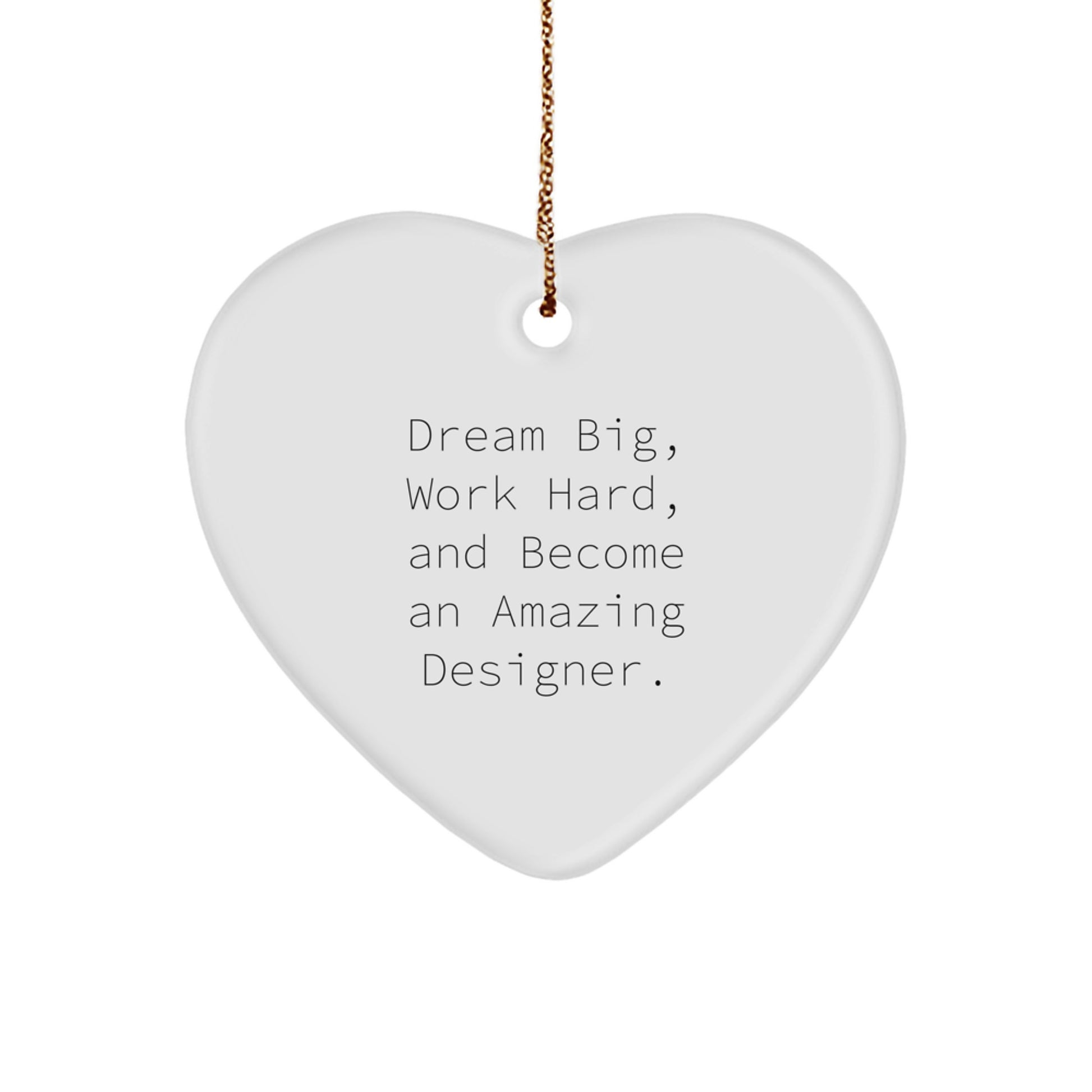 Inspirational Designer Gifts for Men, Funny Heart Ornament, Gift from Family for Christmas Unique Gifts - Image 1