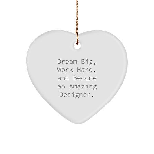 Inspirational Designer Gifts for Men, Funny Heart Ornament, Gift from Family for Christmas Unique Gifts - Image 1
