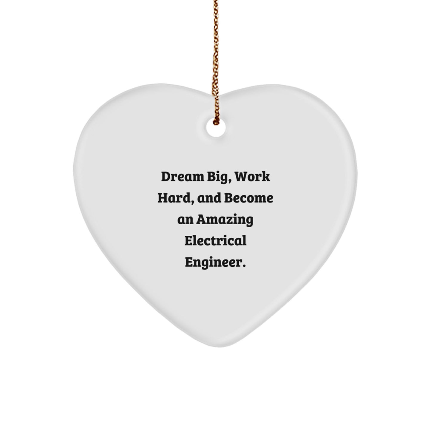 Funny Inspirational Gifts from Electrical Engineer Friends, Heart Ornament for Electrical Engineer Men, Christmas Unique Gifts for Electrical Engineer Family - Image 1
