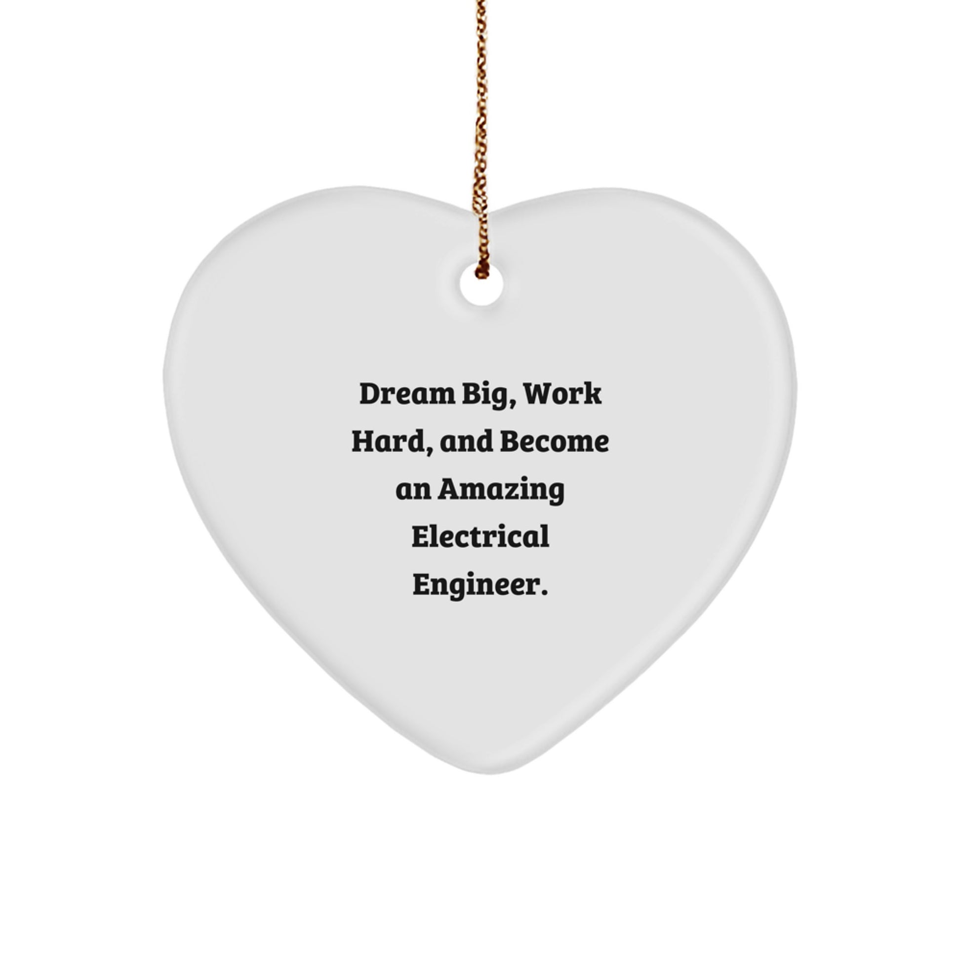 Funny Inspirational Gifts from Electrical Engineer Friends, Heart Ornament for Electrical Engineer Men, Christmas Unique Gifts for Electrical Engineer Family - Image 1