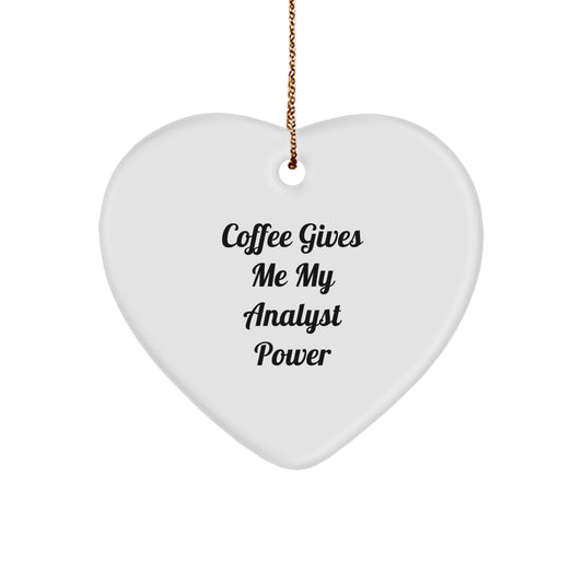Funny Analyst Heart Ornament Gifts from Friends for Men Women Christmas Unique Presents - Image 1