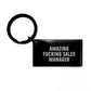 Funny Quote Sales Manager Keychain, Gifts from Friends and Family to Sales Manager, Unique Christmas Unique Gifts for Sales Manager - Image 1